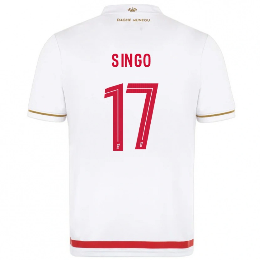 Danxen Herren Wilfried Singo #17 Rot Weiß Heimtrikot Trikot 2025/26 T-Shirt Österreich