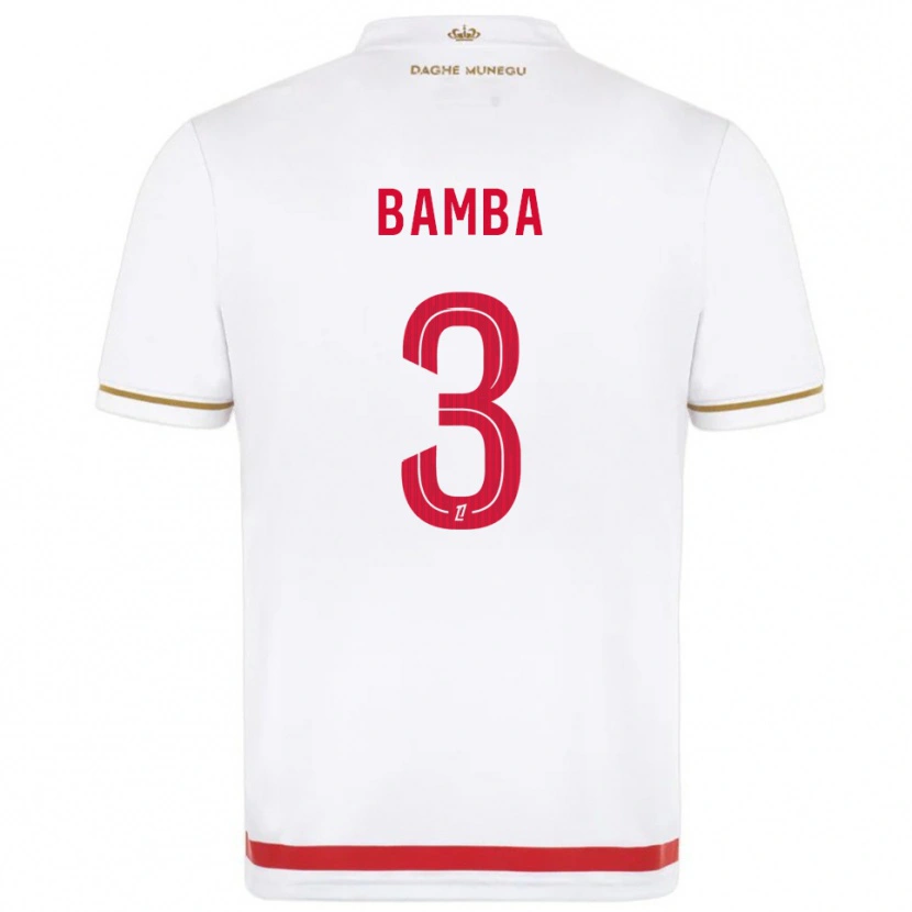 Danxen Herren Ismaïl Bamba #3 Rot Weiß Heimtrikot Trikot 2025/26 T-Shirt Österreich