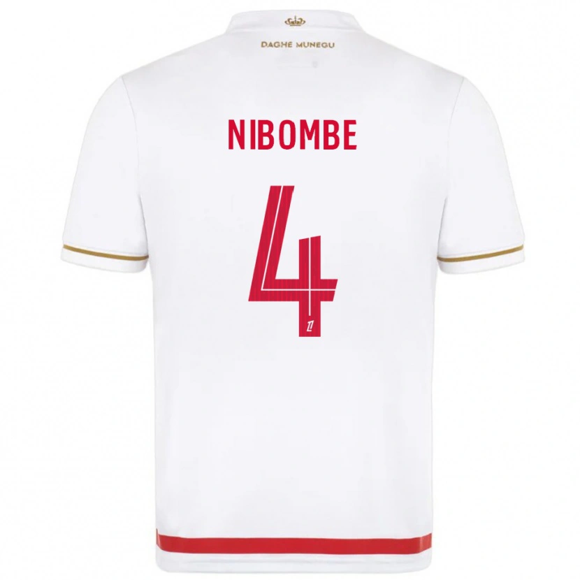 Danxen Herren Samuel Nibombe #4 Rot Weiß Heimtrikot Trikot 2025/26 T-Shirt Österreich