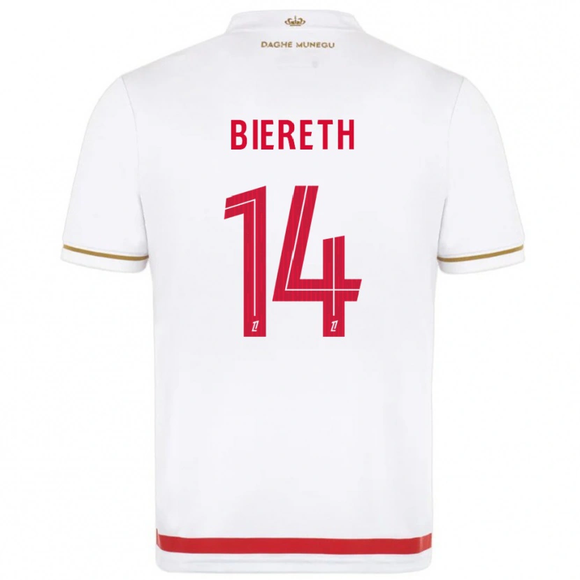 Danxen Herren Mika Biereth #14 Rot Weiß Heimtrikot Trikot 2025/26 T-Shirt Österreich