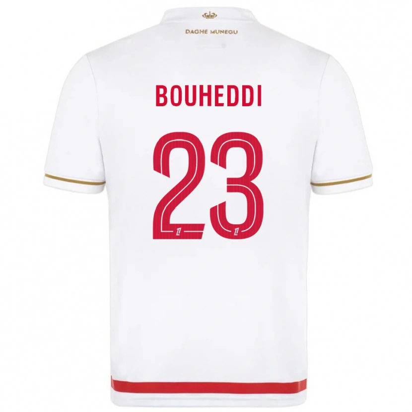 Danxen Herren Akim Bouheddi #23 Rot Weiß Heimtrikot Trikot 2025/26 T-Shirt Österreich