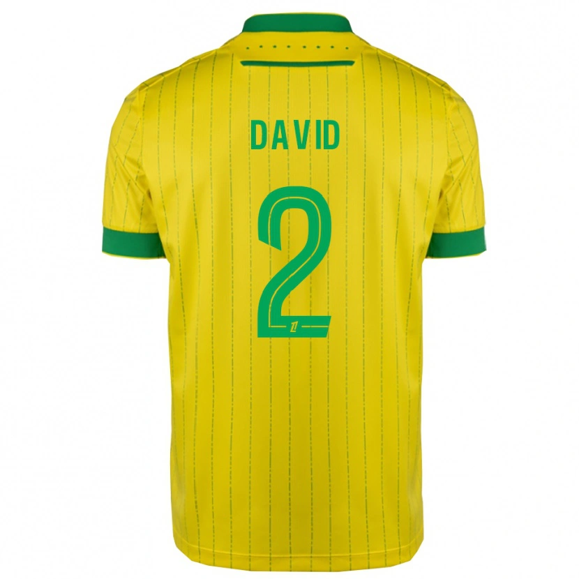 Danxen Herren Timothé David #2 Gelb Grün Heimtrikot Trikot 2025/26 T-Shirt Österreich