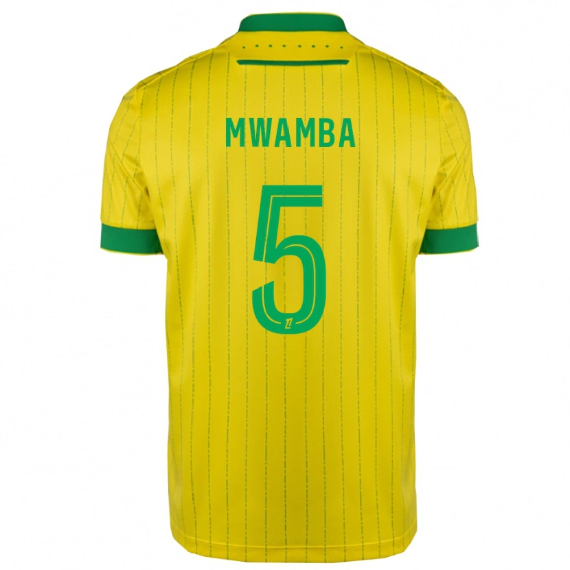 Danxen Herren Musunda Mwamba #5 Gelb Grün Heimtrikot Trikot 2025/26 T-Shirt Österreich