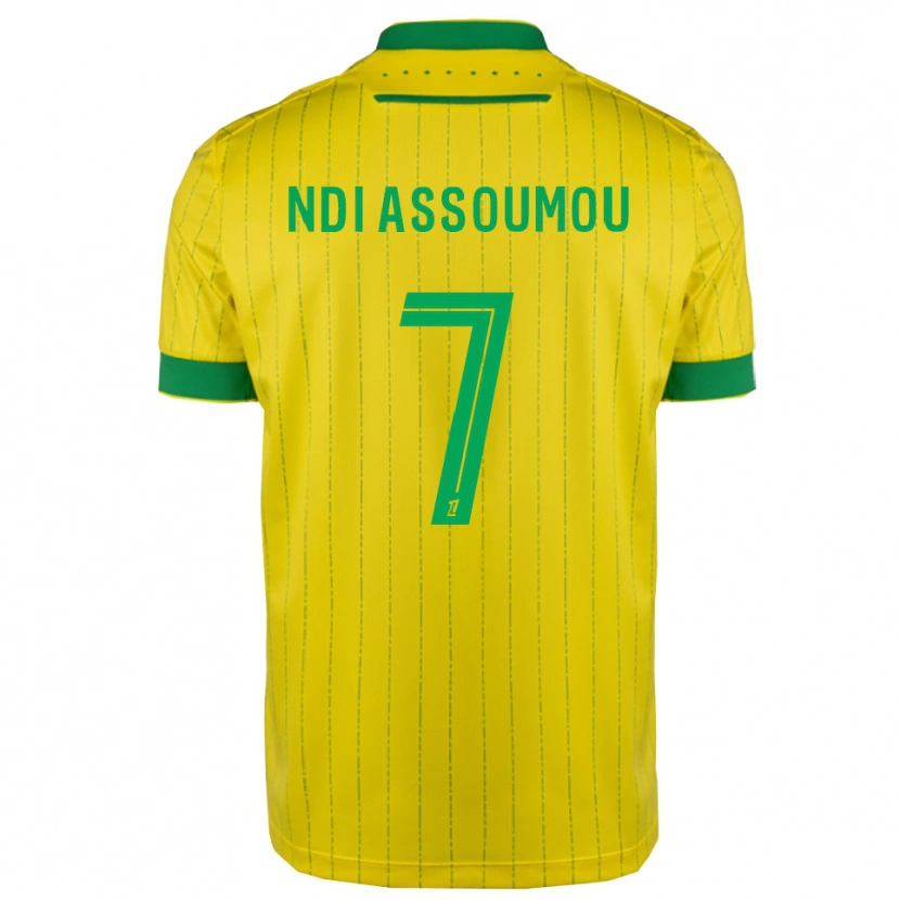 Danxen Herren Frédéric Ndi Assoumou #7 Gelb Grün Heimtrikot Trikot 2025/26 T-Shirt Österreich