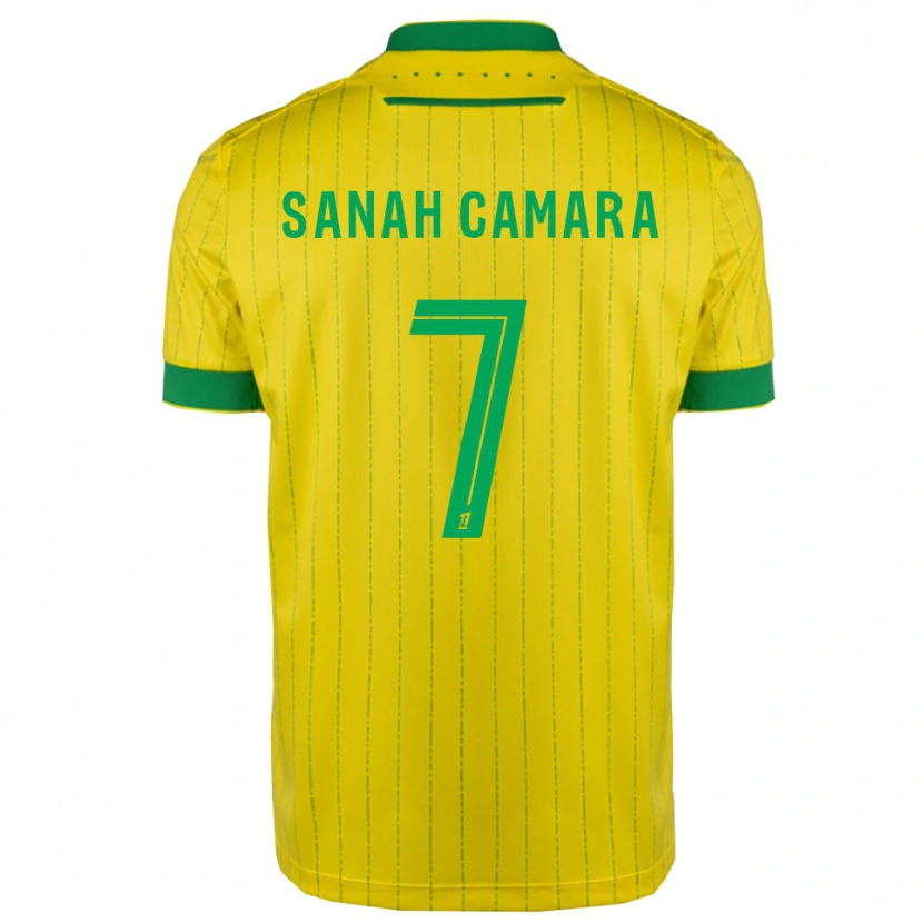 Danxen Herren Sanah Camara #7 Gelb Grün Heimtrikot Trikot 2025/26 T-Shirt Österreich