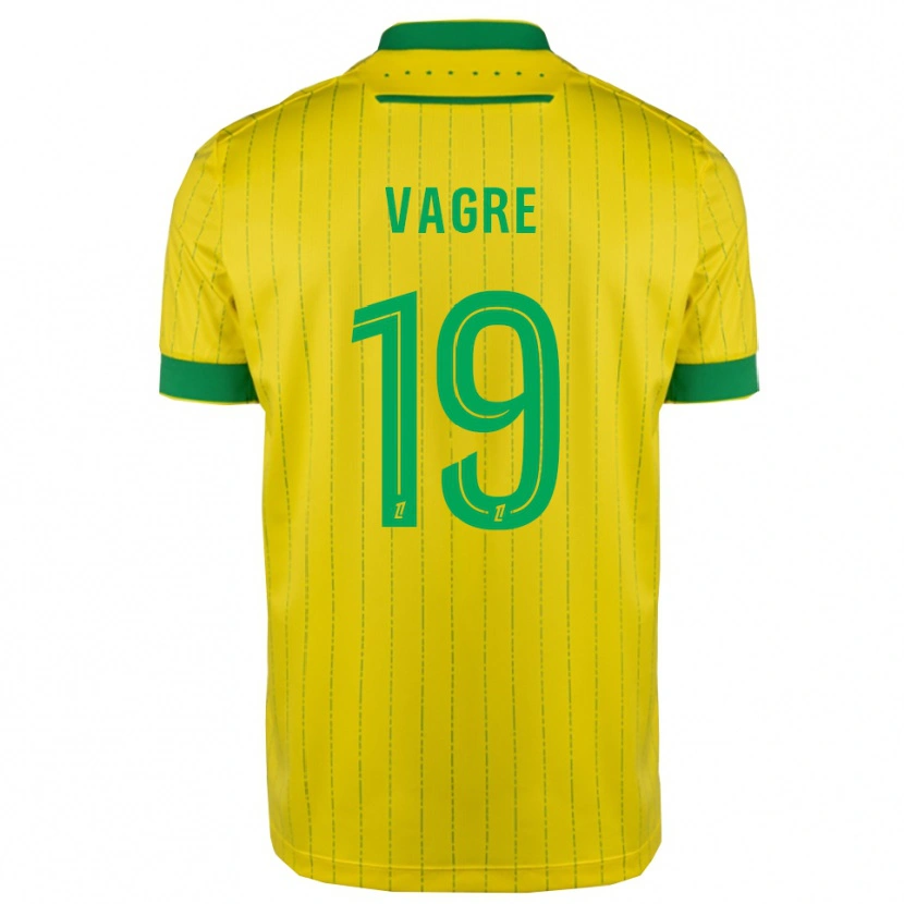 Danxen Herren Naomie Vagre #19 Gelb Grün Heimtrikot Trikot 2025/26 T-Shirt Österreich