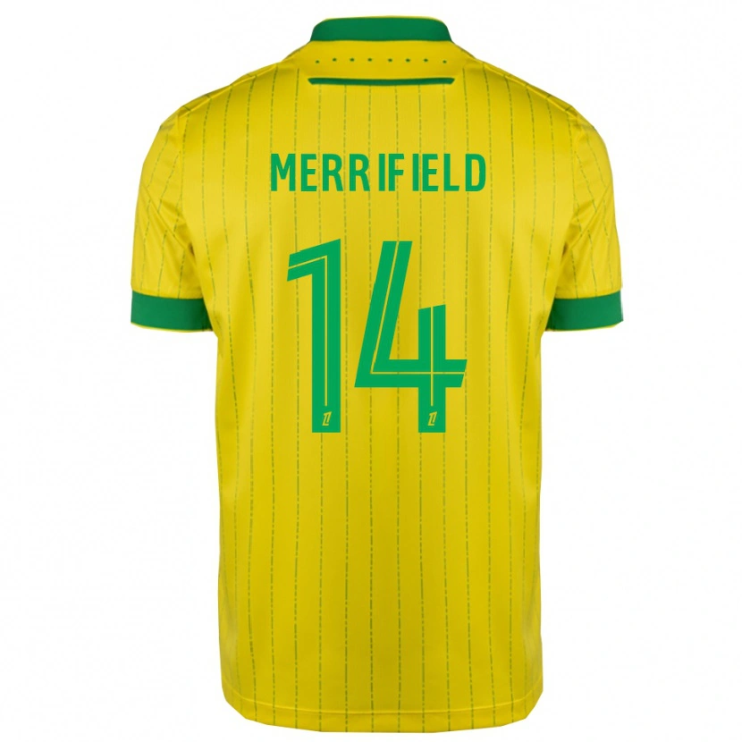 Danxen Herren Loan Merrifield #14 Gelb Grün Heimtrikot Trikot 2025/26 T-Shirt Österreich