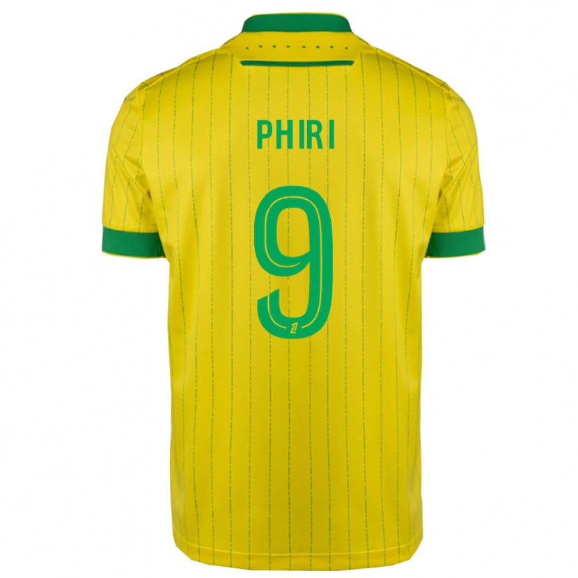 Danxen Herren Samiah Phiri #9 Gelb Grün Heimtrikot Trikot 2025/26 T-Shirt Österreich