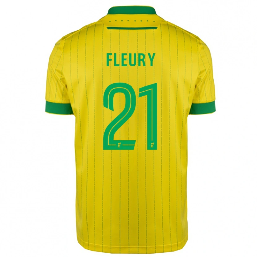 Danxen Herren Louise Fleury #21 Gelb Grün Heimtrikot Trikot 2025/26 T-Shirt Österreich