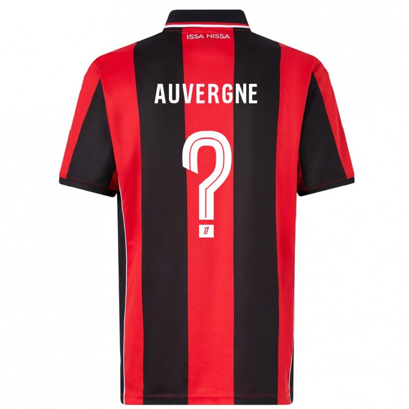 Danxen Herren Dorian Auvergne #0 Rot Schwarz Heimtrikot Trikot 2025/26 T-Shirt Österreich