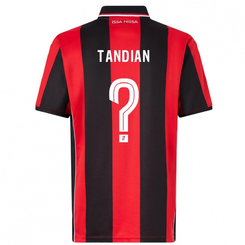 Danxen Herren Elage Tandian #0 Rot Schwarz Heimtrikot Trikot 2025/26 T-Shirt Österreich