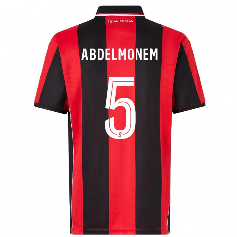 Danxen Herren Mohamed Abdelmonem #5 Rot Schwarz Heimtrikot Trikot 2025/26 T-Shirt Österreich