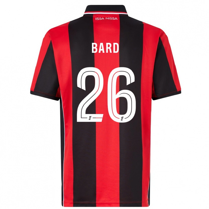 Danxen Herren Melvin Bard #26 Rot Schwarz Heimtrikot Trikot 2025/26 T-Shirt Österreich