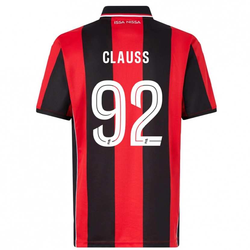 Danxen Herren Jonathan Clauss #92 Rot Schwarz Heimtrikot Trikot 2025/26 T-Shirt Österreich