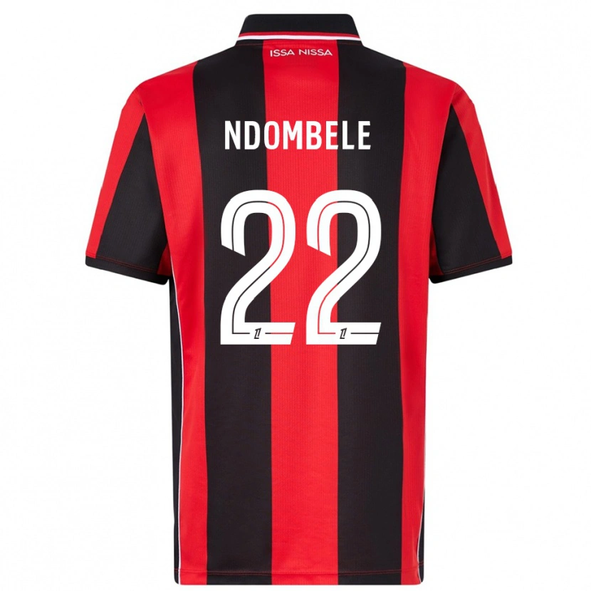 Danxen Herren Tanguy Ndombélé #22 Rot Schwarz Heimtrikot Trikot 2025/26 T-Shirt Österreich