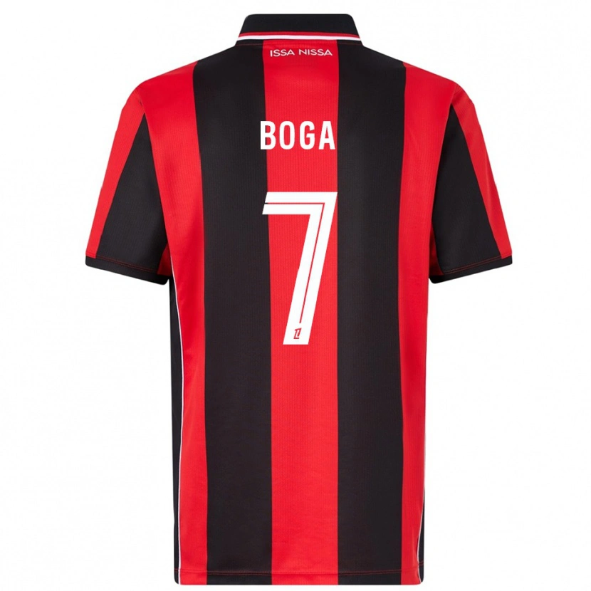 Danxen Herren Jérémie Boga #7 Rot Schwarz Heimtrikot Trikot 2025/26 T-Shirt Österreich