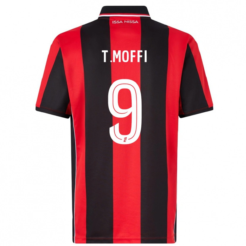 Danxen Herren Terem Moffi #9 Rot Schwarz Heimtrikot Trikot 2025/26 T-Shirt Österreich