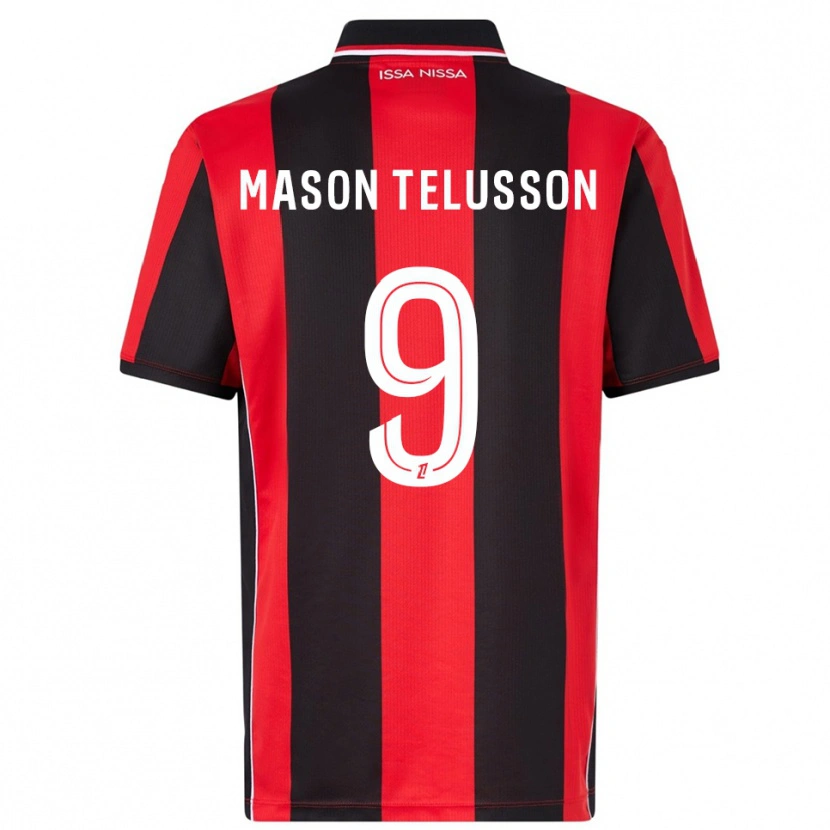 Danxen Herren Jah-Mason Telusson #9 Rot Schwarz Heimtrikot Trikot 2025/26 T-Shirt Österreich