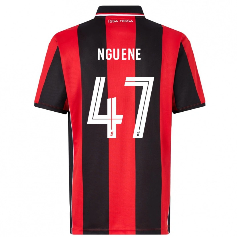 Danxen Herren Bernard Nguene #47 Rot Schwarz Heimtrikot Trikot 2025/26 T-Shirt Österreich