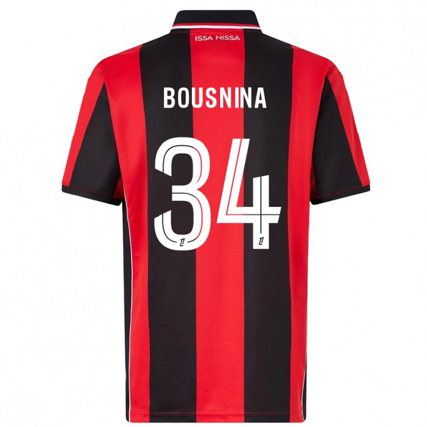 Danxen Herren Farès Bousnina #34 Rot Schwarz Heimtrikot Trikot 2025/26 T-Shirt Österreich