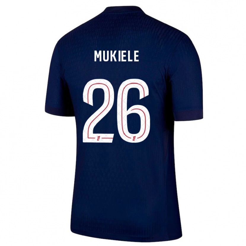 Danxen Herren Nordi Mukiele #26 Marine Rot Heimtrikot Trikot 2025/26 T-Shirt Österreich