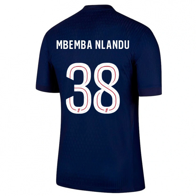 Danxen Herren Emmanuel Mbemba #38 Marine Rot Heimtrikot Trikot 2025/26 T-Shirt Österreich