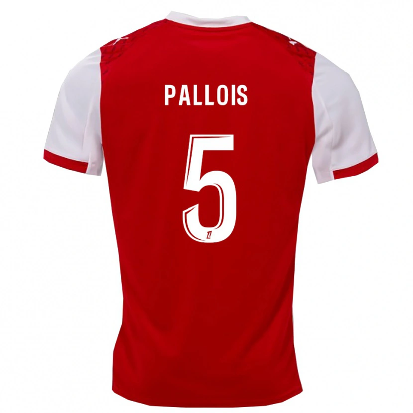 Danxen Herren Nicolas Pallois #5 Rot Weiß Heimtrikot Trikot 2025/26 T-Shirt Österreich