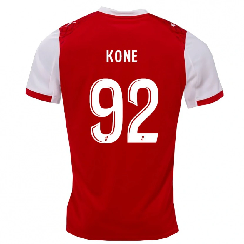Danxen Herren Abdoul Koné #92 Rot Weiß Heimtrikot Trikot 2025/26 T-Shirt Österreich