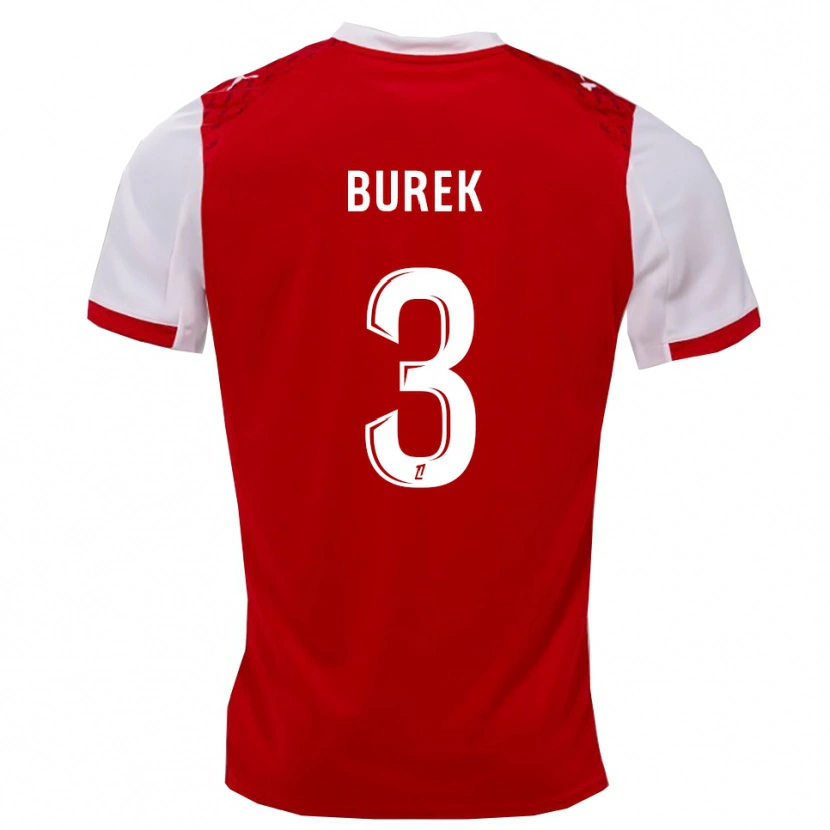 Danxen Herren Sacha Burek #3 Rot Weiß Heimtrikot Trikot 2025/26 T-Shirt Österreich