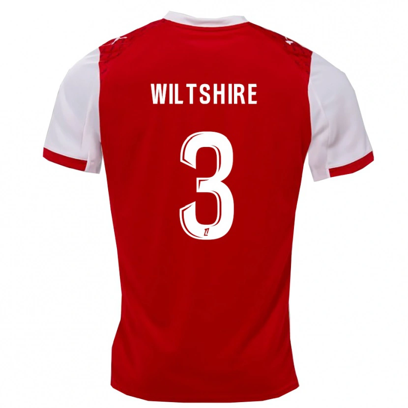 Danxen Herren Tiernny Wiltshire #3 Rot Weiß Heimtrikot Trikot 2025/26 T-Shirt Österreich