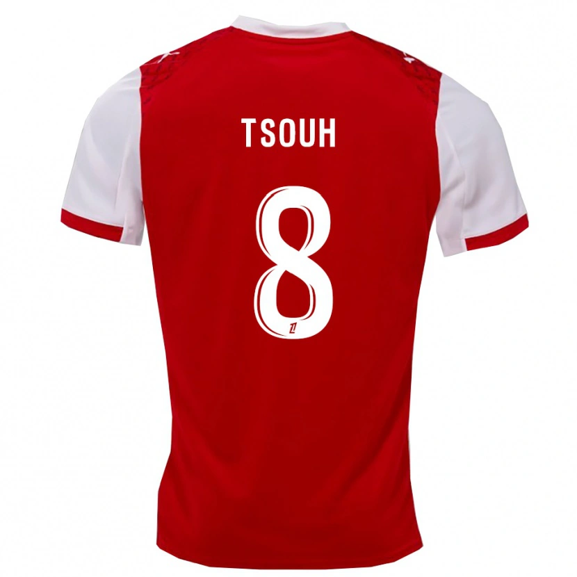 Danxen Herren Justin Tsouh #8 Rot Weiß Heimtrikot Trikot 2025/26 T-Shirt Österreich