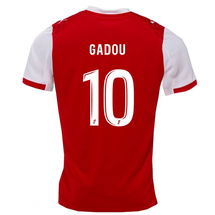 Danxen Herren Arone Gadou #10 Rot Weiß Heimtrikot Trikot 2025/26 T-Shirt Österreich