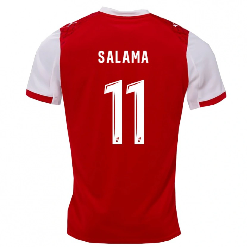Danxen Herren Amine Salama #11 Rot Weiß Heimtrikot Trikot 2025/26 T-Shirt Österreich