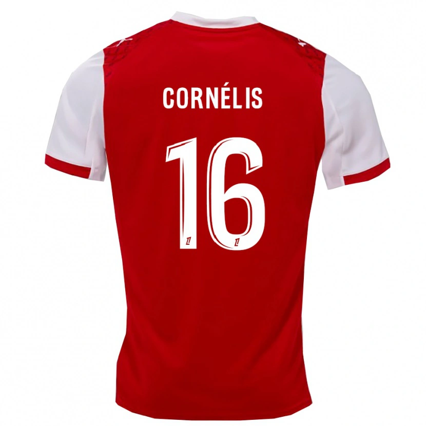 Danxen Herren Aristide Cornélis #16 Rot Weiß Heimtrikot Trikot 2025/26 T-Shirt Österreich