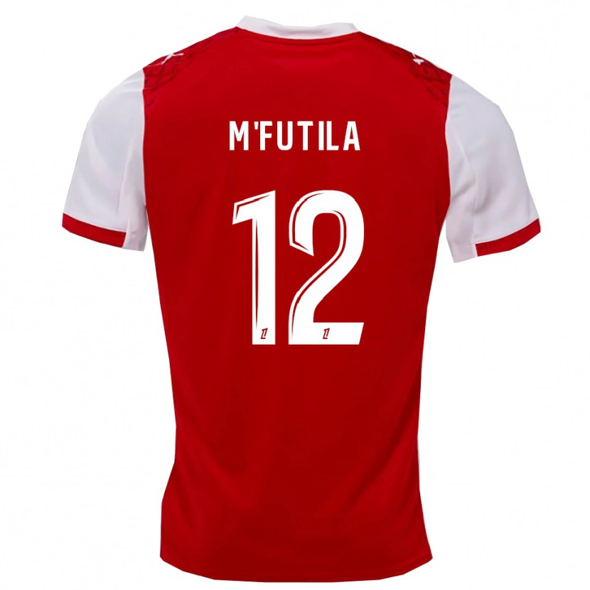 Danxen Herren Hermi M'futila #12 Rot Weiß Heimtrikot Trikot 2025/26 T-Shirt Österreich