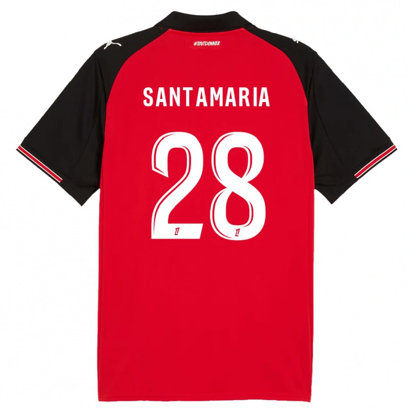 Danxen Herren Baptiste Santamaria #28 Rot Schwarz Heimtrikot Trikot 2025/26 T-Shirt Österreich