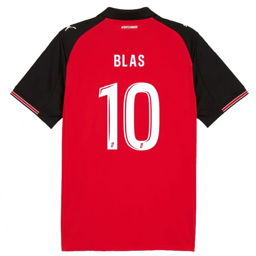 Danxen Herren Ludovic Blas #10 Rot Schwarz Heimtrikot Trikot 2025/26 T-Shirt Österreich