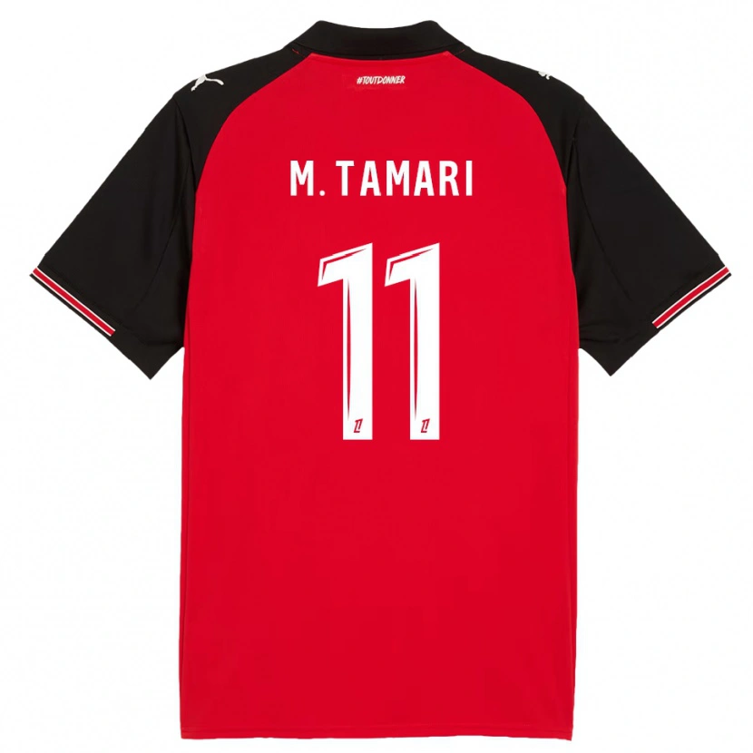 Danxen Herren Mousa Tamari #11 Rot Schwarz Heimtrikot Trikot 2025/26 T-Shirt Österreich
