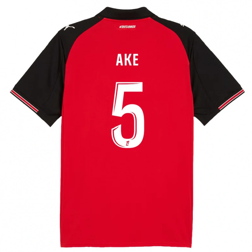 Danxen Herren Junior Ake #5 Rot Schwarz Heimtrikot Trikot 2025/26 T-Shirt Österreich