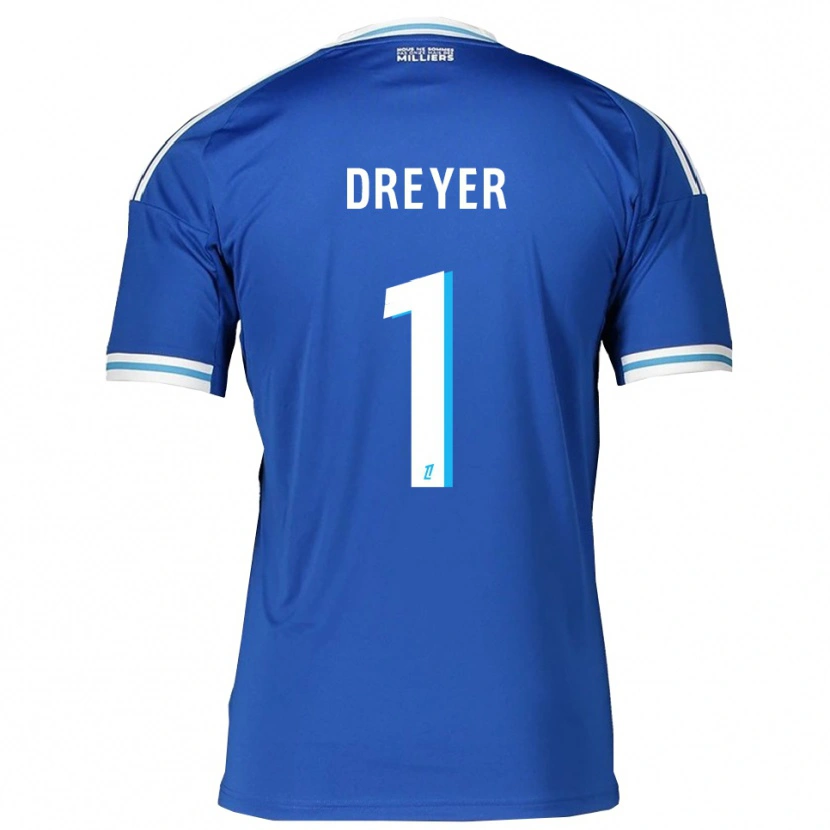 Danxen Herren Matthieu Dreyer #1 Blau Weiß Heimtrikot Trikot 2025/26 T-Shirt Österreich