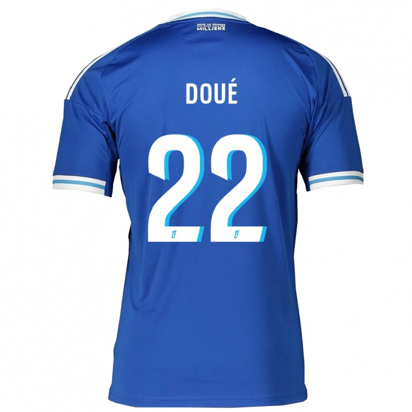 Danxen Herren Guéla Doué #22 Blau Weiß Heimtrikot Trikot 2025/26 T-Shirt Österreich