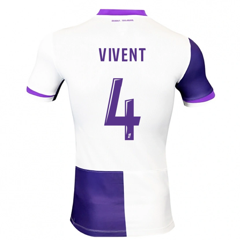 Danxen Herren Sacha Vivent #4 Lila Weiß Heimtrikot Trikot 2025/26 T-Shirt Österreich