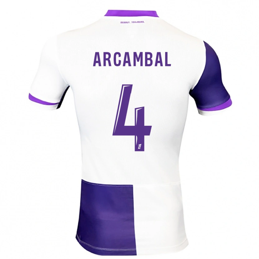 Danxen Herren Anais Arcambal #4 Lila Weiß Heimtrikot Trikot 2025/26 T-Shirt Österreich