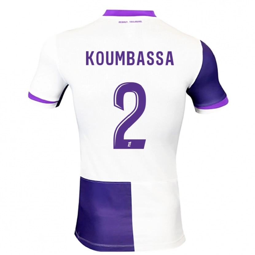 Danxen Herren Seny Koumbassa #2 Lila Weiß Heimtrikot Trikot 2025/26 T-Shirt Österreich