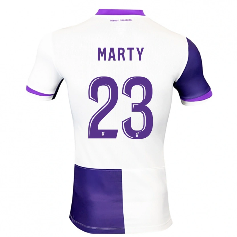Danxen Herren Chloé Marty #23 Lila Weiß Heimtrikot Trikot 2025/26 T-Shirt Österreich