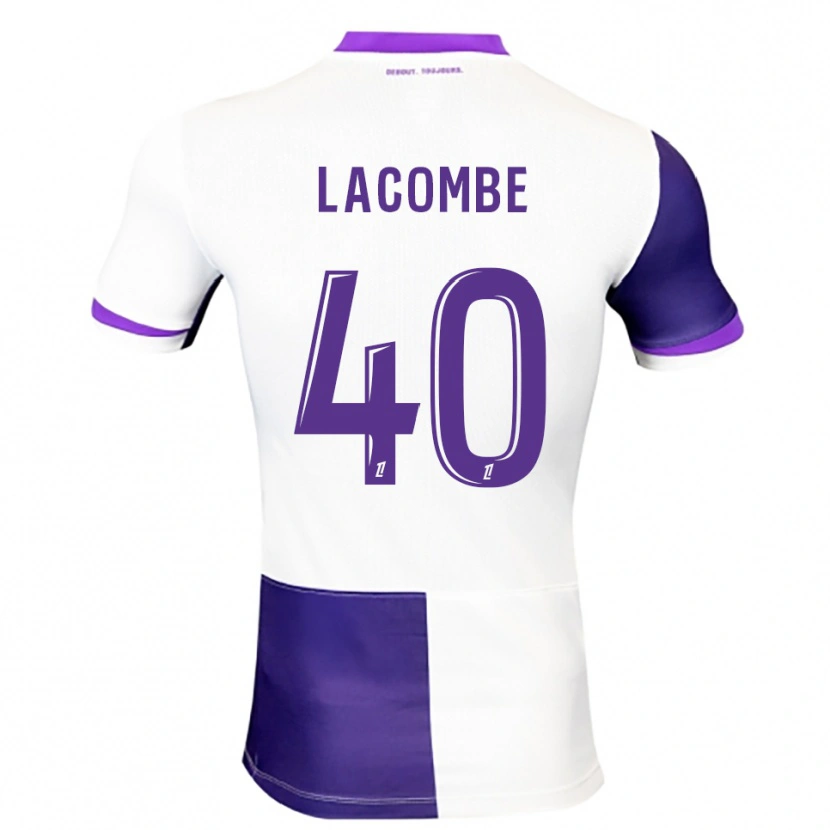 Danxen Herren Justin Lacombe #40 Lila Weiß Heimtrikot Trikot 2025/26 T-Shirt Österreich