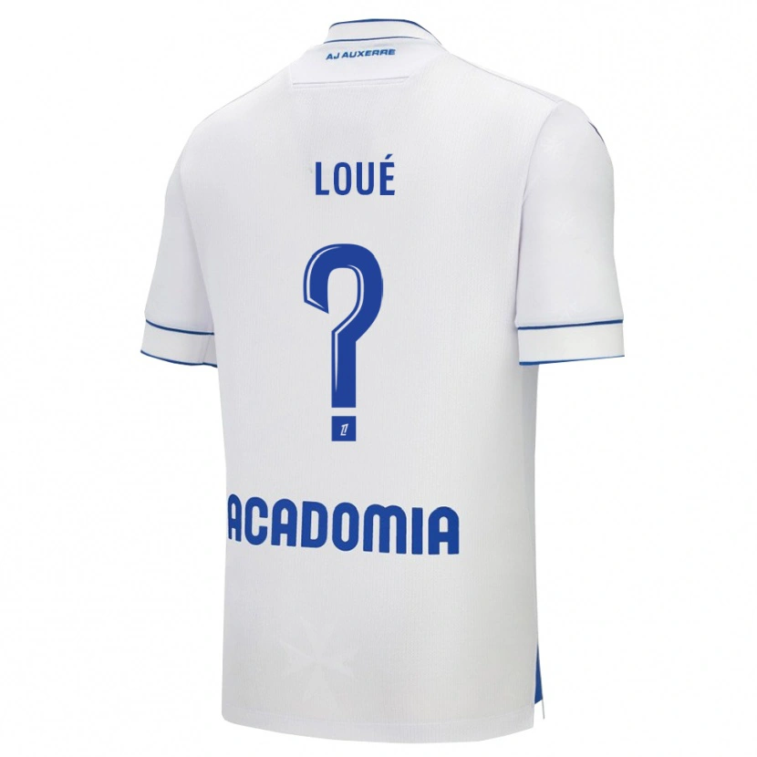 Danxen Herren Mathis-Tony Loué #0 Weiß Blau Heimtrikot Trikot 2025/26 T-Shirt Österreich