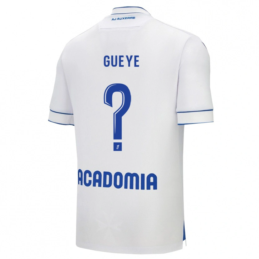 Danxen Herren Khady Gueye #0 Weiß Blau Heimtrikot Trikot 2025/26 T-Shirt Österreich