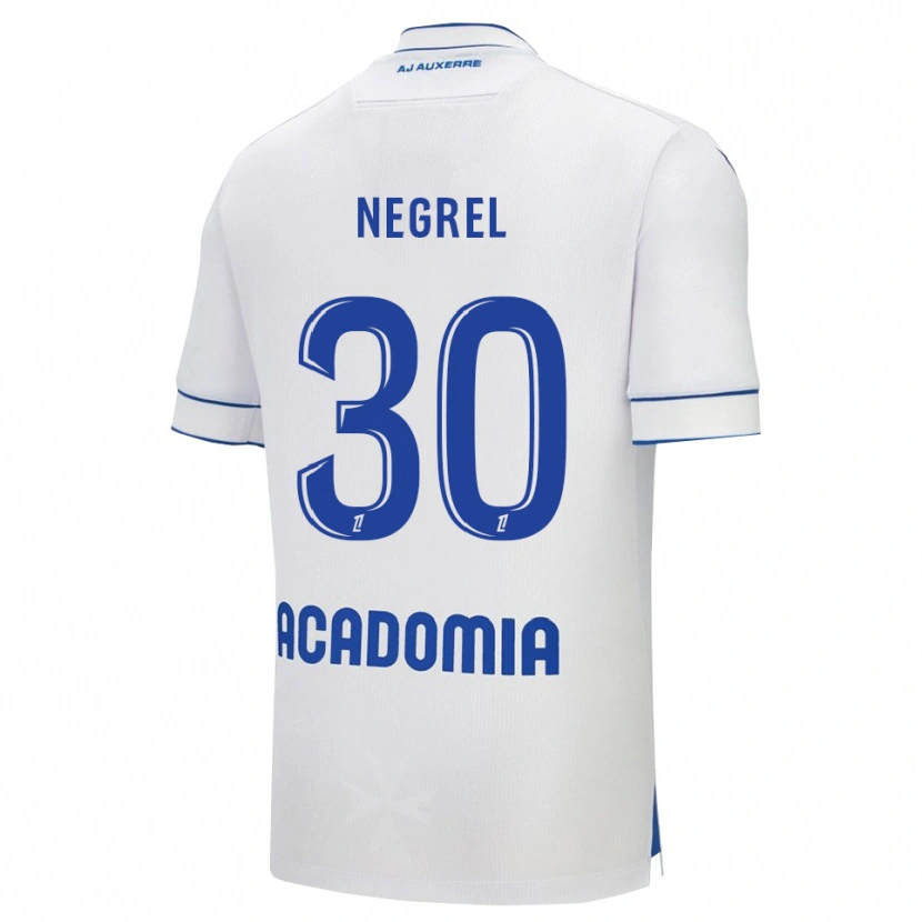 Danxen Herren Tom Negrel #30 Weiß Blau Heimtrikot Trikot 2025/26 T-Shirt Österreich