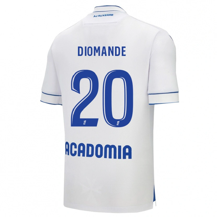 Danxen Herren Sinaly Diomandé #20 Weiß Blau Heimtrikot Trikot 2025/26 T-Shirt Österreich